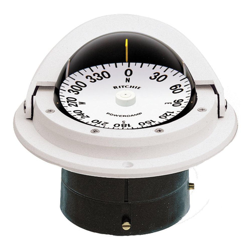 Ritchie F-82W Voyager Compass - Flush Mount - White [F-82W] - Wholesaler Elite LLC