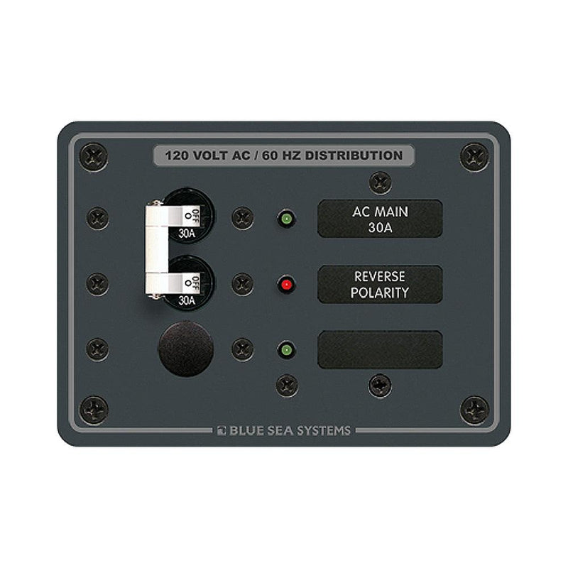 Blue Sea 8029 AC Main +1 Position Breaker Panel - White Switches [8029] - Wholesaler Elite LLC