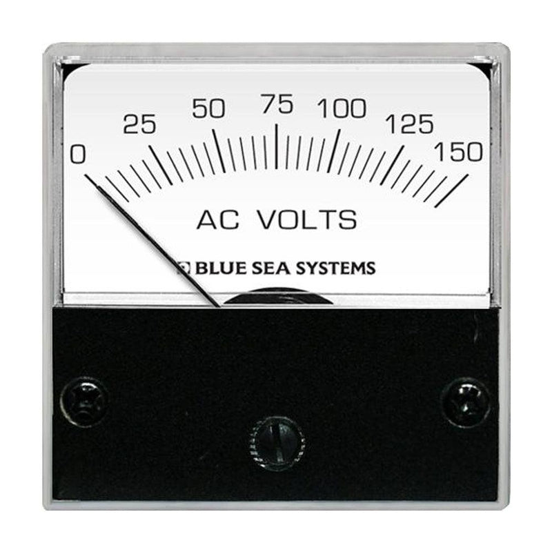 Blue Sea 8244 AC Analog Micro Voltmeter - 2" Face, 0-150 Volts AC [8244] - Wholesaler Elite LLC