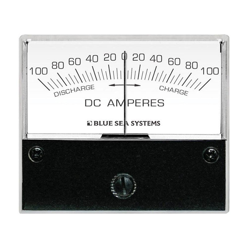Blue Sea 8253 DC Zero Center Analog Ammeter - 2-3/4" Face, 100-0-100 Amperes DC [8253] - Wholesaler Elite LLC