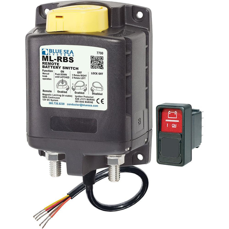 Blue Sea 7700 ML-Series Remote Battery Switch w/Manual Control 12VDC [7700] - Wholesaler Elite LLC