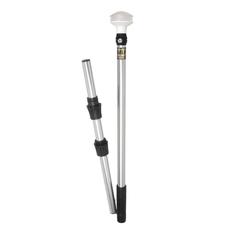 Perko Omega Series Universal LED Pole Light - 48" w/Fold In Half Pole [1348DP6CHR] - Wholesaler Elite LLC