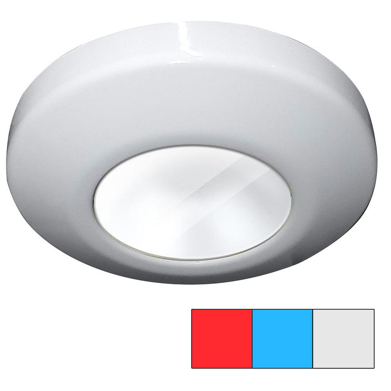 i2Systems Profile P1120 Tri-Light Surface Light - Red, Cool White Blue - White Finish [P1120Z-31HAE] - Wholesaler Elite LLC