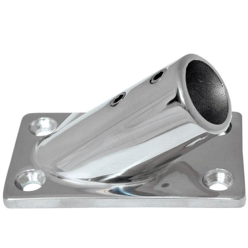 Whitecap " O.D. 30 Degree Rectangle Base SS Rail Fitting [6078C] - Wholesaler Elite LLC