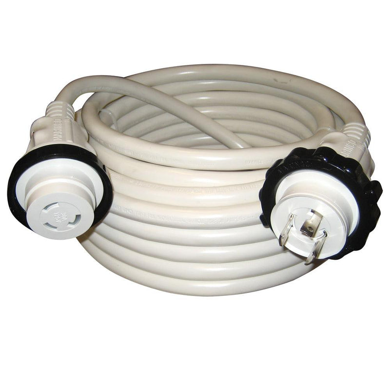 Marinco 30A 125V Molded Standard Cordset - White - 50' [199120] - Wholesaler Elite LLC