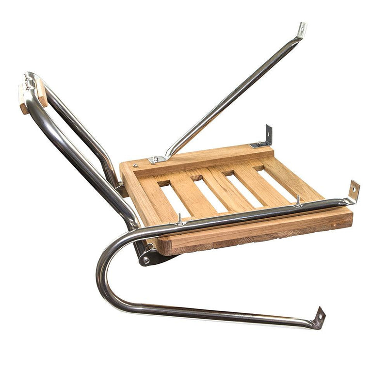 Whitecap Teak Swim Platform w/Ladder f/Outboard Motors [60902] - Wholesaler Elite LLC