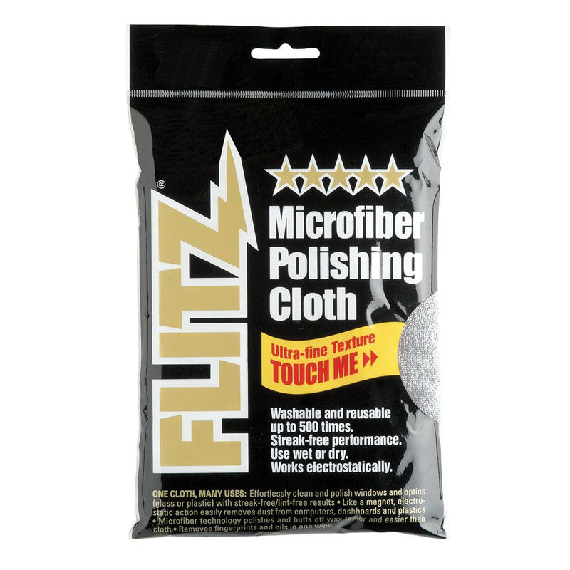 Flitz Microfiber Polishing Cloth - 16" x 16" - Single Bag [MC200] - Wholesaler Elite LLC