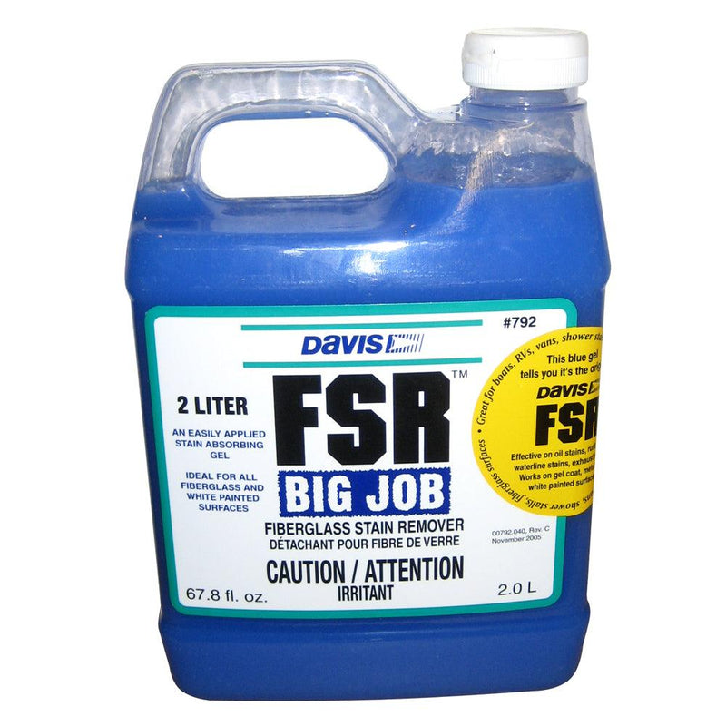 Davis FSR Big Job Fiberglass Stain Remover - 2-Liter [792] - Wholesaler Elite LLC