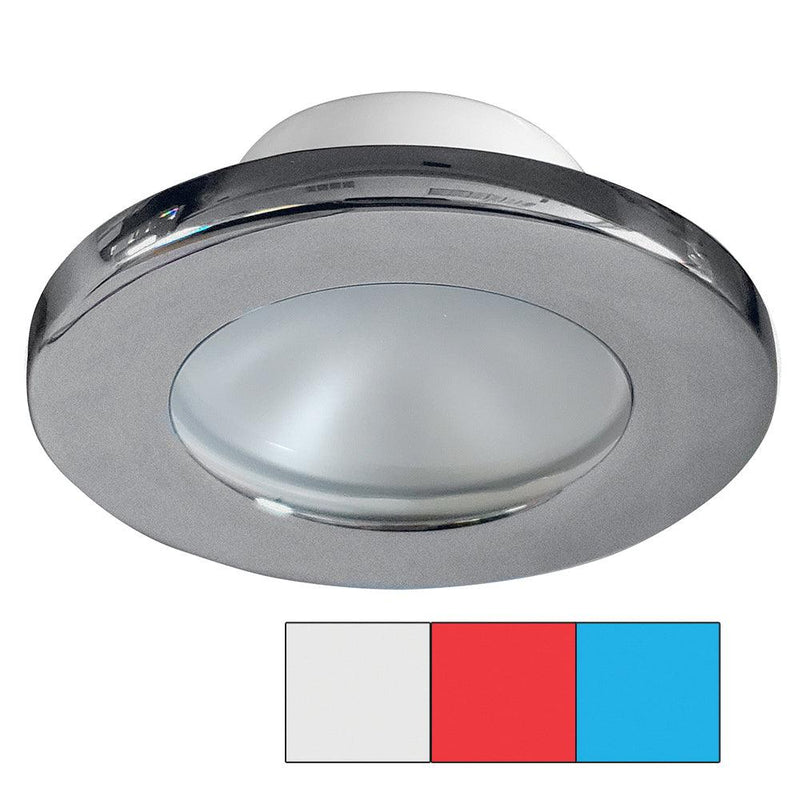 i2Systems Apeiron A3120 Screw Mount Light - Red, Cool White & Blue - Brushed Nickel Finish [A3120Z-41HAE] - Wholesaler Elite LLC