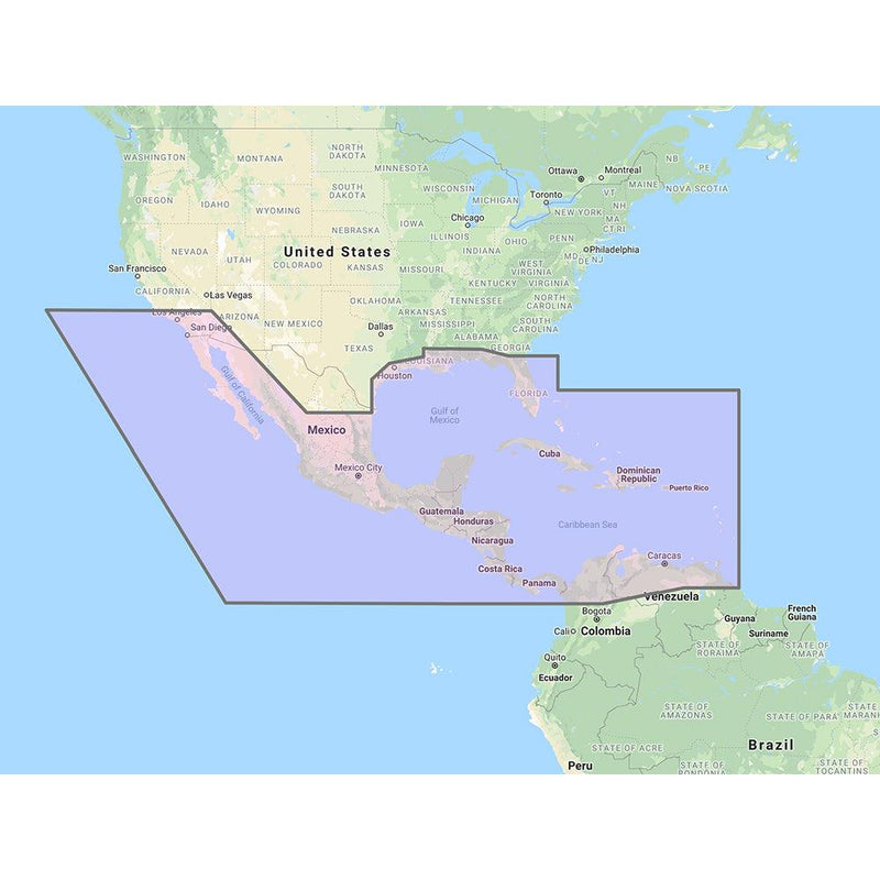 Furuno Central America, Caribbean Part of Mexico Vector Chart - 3D Data Standard Resolution Satellite Photos - Unlock Code [MM3-VNA-027] - Wholesaler Elite LLC