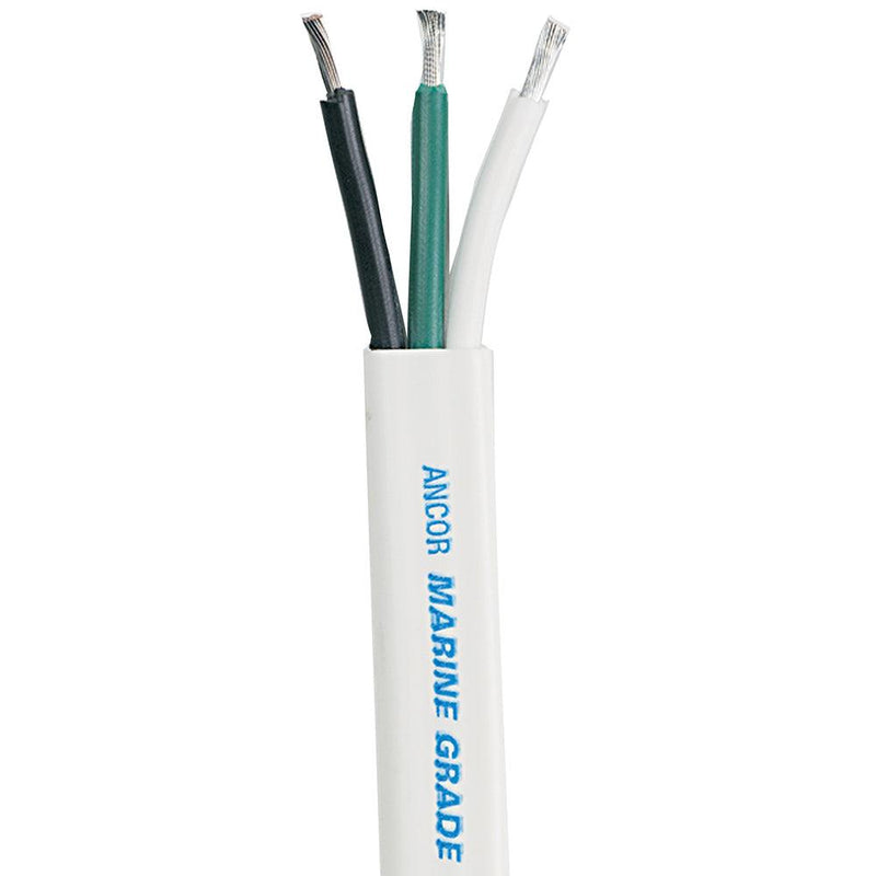 Ancor White Triplex Cable - 16/3 AWG - Flat - 100' [131710] - Wholesaler Elite LLC