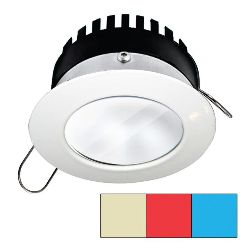 i2Systems Apeiron Pro A503 - 3W - Round - Warm White, Red Blue - White Finish [A503-31CBBR-HE] - Wholesaler Elite LLC