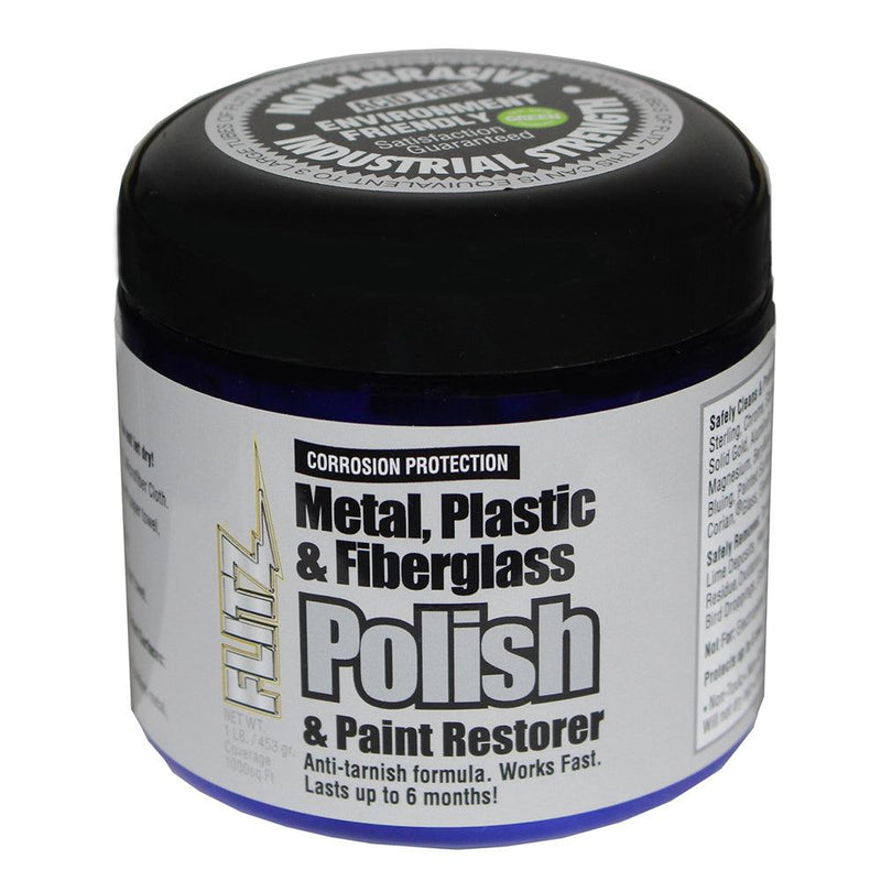 Flitz Metal, Plastic Fiberglass Polish Paste - 1.0lb [CA 03516-6] - Wholesaler Elite LLC