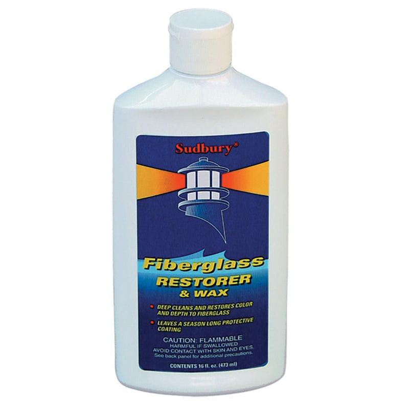 Sudbury One Step Fiberglass Restorer Wax - 16oz Liquid [413] - Wholesaler Elite LLC