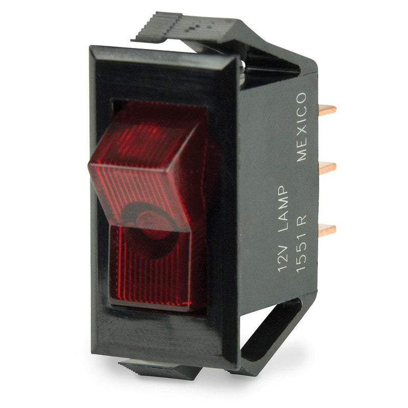 BEP Illuminated SPST Rocker Switch - Red LED - 12V - OFF/ON [1001705] - Wholesaler Elite LLC