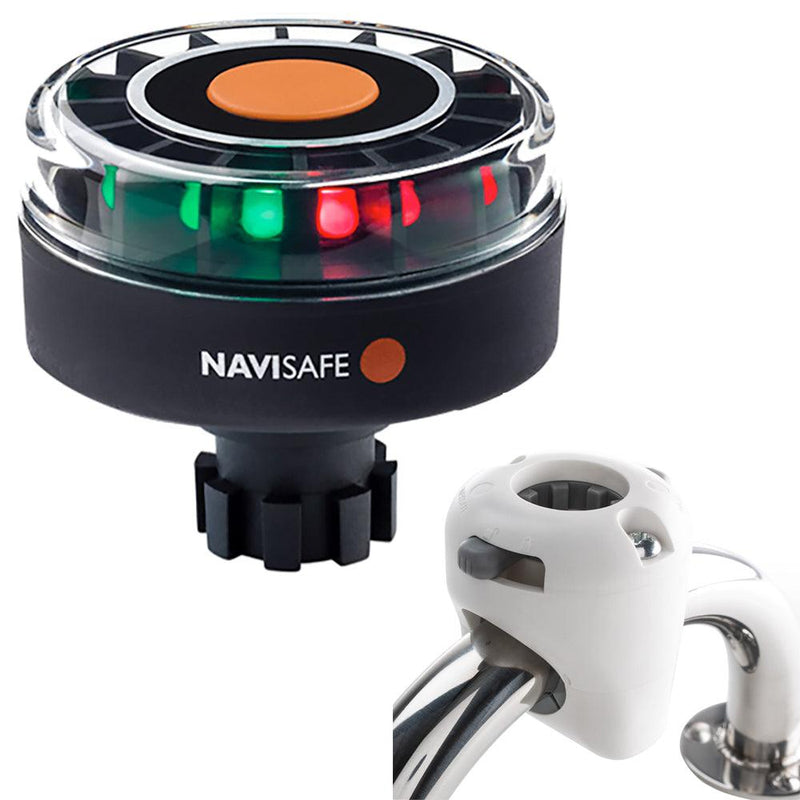 Navisafe Navilight Tricolor 2NM w/Navibolt Base Rail Mount - White [342KIT3] - Wholesaler Elite LLC