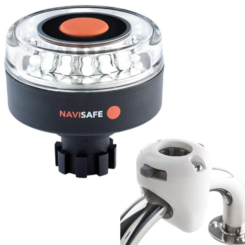 Navisafe Navilight 360 2NM w/Navibolt Base Rail Mount - White [042KIT3] - Wholesaler Elite LLC