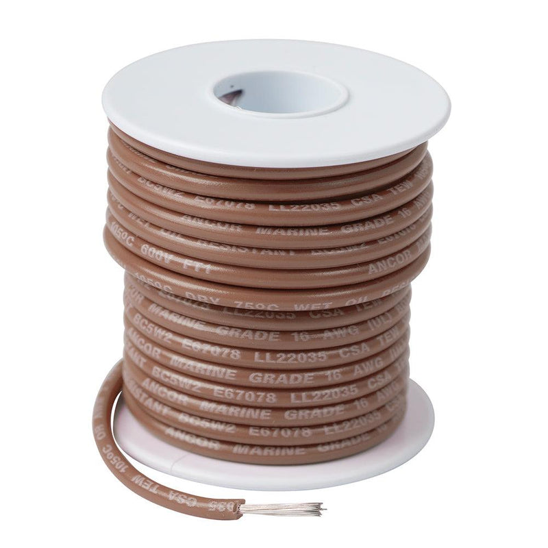 Ancor Tan 16 AWG Tinned Copper Wire - 100 [101810] - Wholesaler Elite LLC