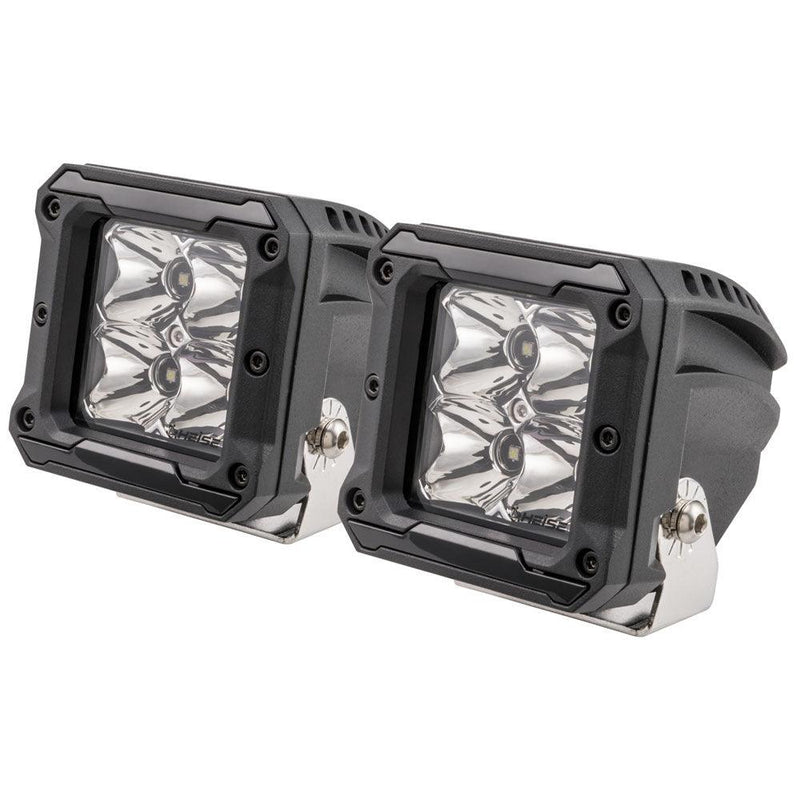 HEISE 4 LED Cube Light w/Harness - Spot Beam- 3" - 2 Pack [HE-HCL2S2PK] - Wholesaler Elite LLC