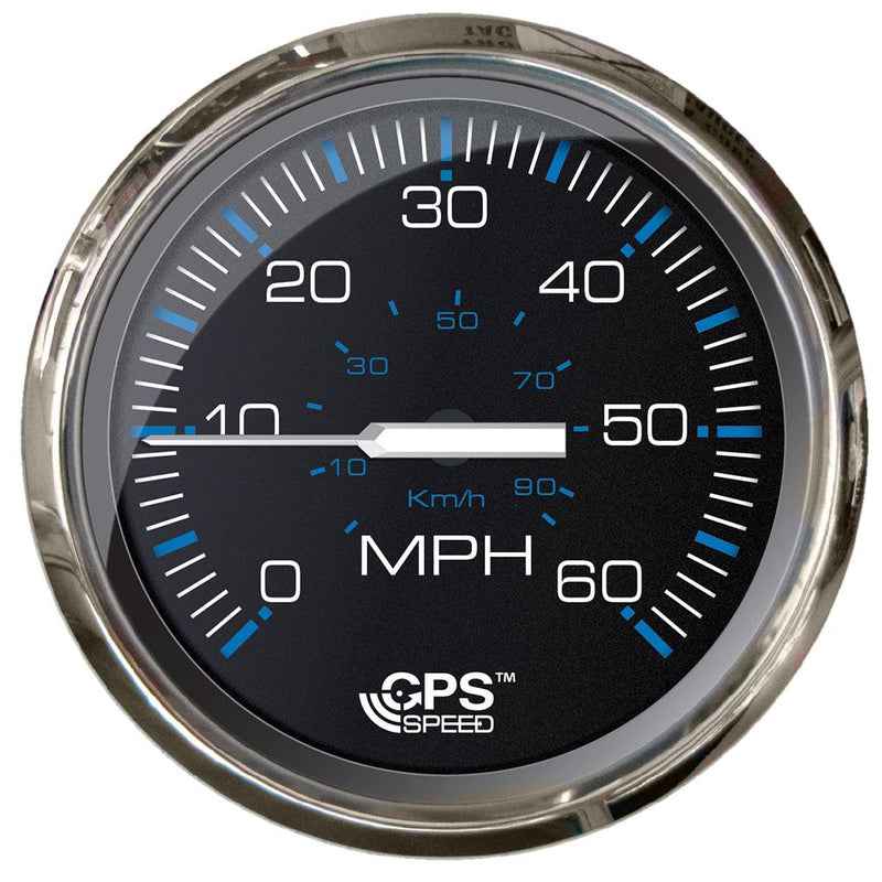 Faria Chesepeake Black 4" Studded Speedometer - 60MPH (GPS) [33749] - Wholesaler Elite LLC