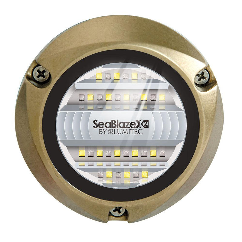 Lumitec SeaBlazeX2 LED Underwater Light - Dual Color - White/Blue [101516] - Wholesaler Elite LLC