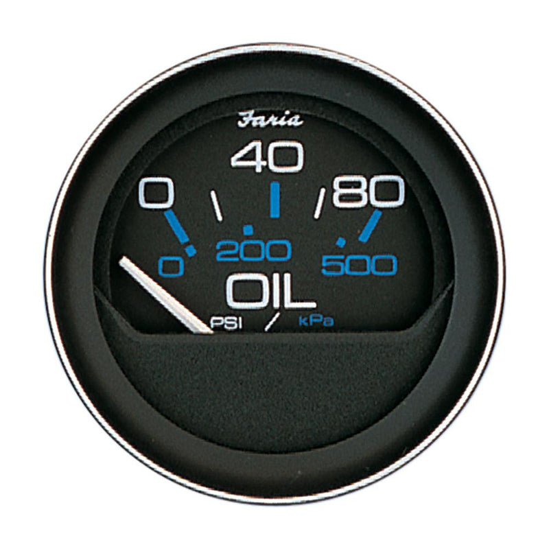 Faria Coral 2" Oil Pressure Gauge (80 PSI) [13002] - Wholesaler Elite LLC