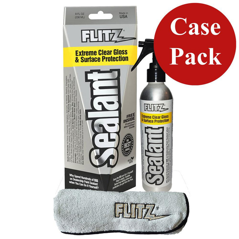 Flitz Ceramic Sealant Spray Bottle w/Microfiber Polishing Cloth - 236ml/8oz *Case of 6* [CS 02908CASE] - Wholesaler Elite LLC