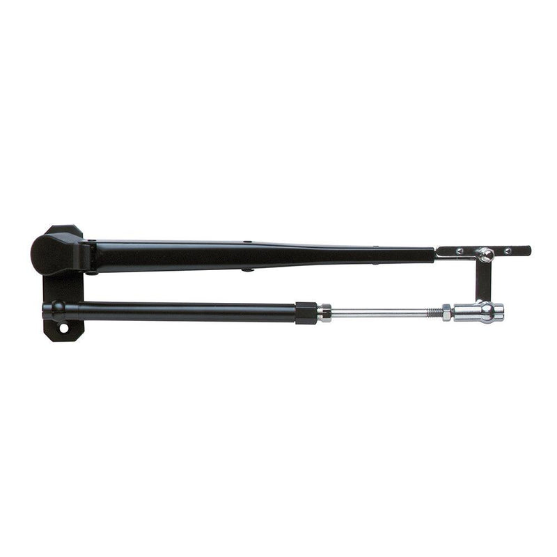 Marinco Wiper Arm Deluxe Black Stainless Steel Pantographic - 17"-22" Adjustable [33037A] - Wholesaler Elite LLC