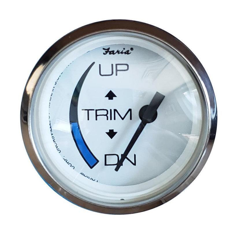 Faria Chesapeake White SS 2" Trim Gauge f/Honda Engines [13889] - Wholesaler Elite LLC