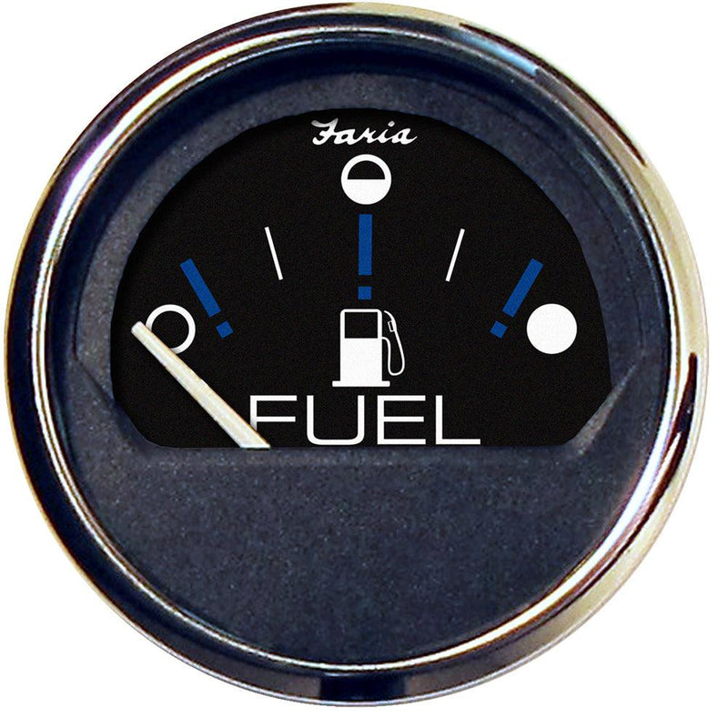 Faria Chesapeake Black 2" Fuel Level Gauge (Metric) [13721] - Wholesaler Elite LLC