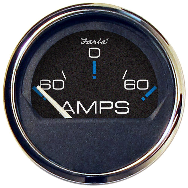 Faria Chesapeake Black 2" Ammeter Gauge (-60 to +60 AMPS) [13736] - Wholesaler Elite LLC