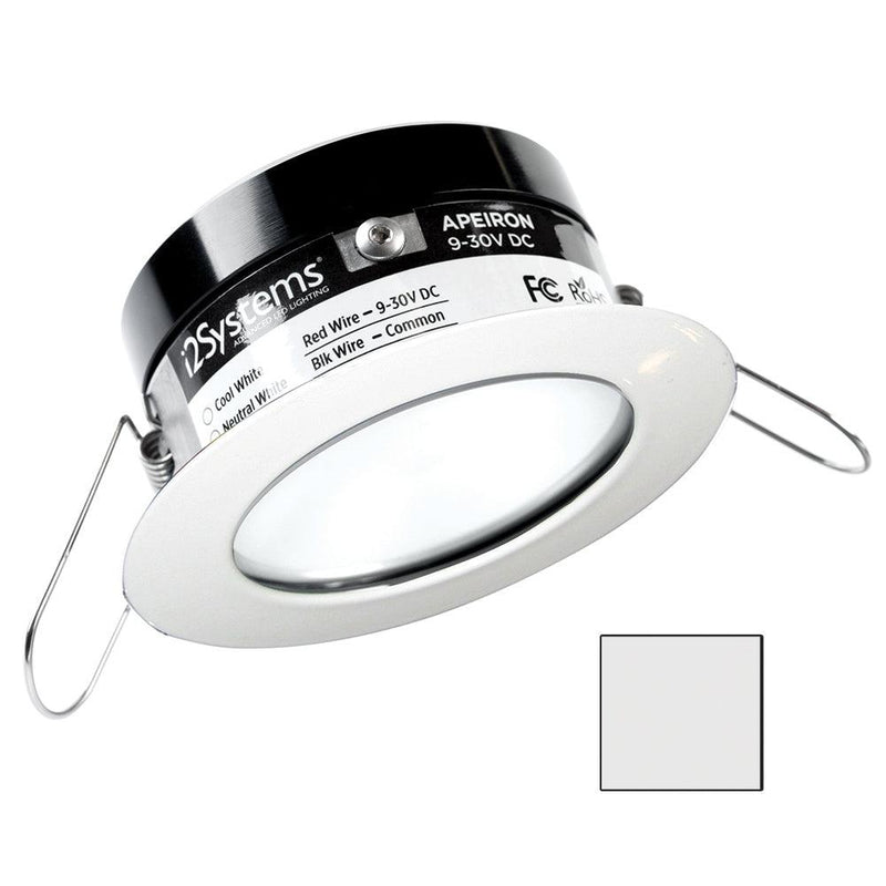 i2Systems Apeiron PRO A503 - 3W Spring Mount Light - Round - Cool White - White Finish [A503-31AAG] - Wholesaler Elite LLC