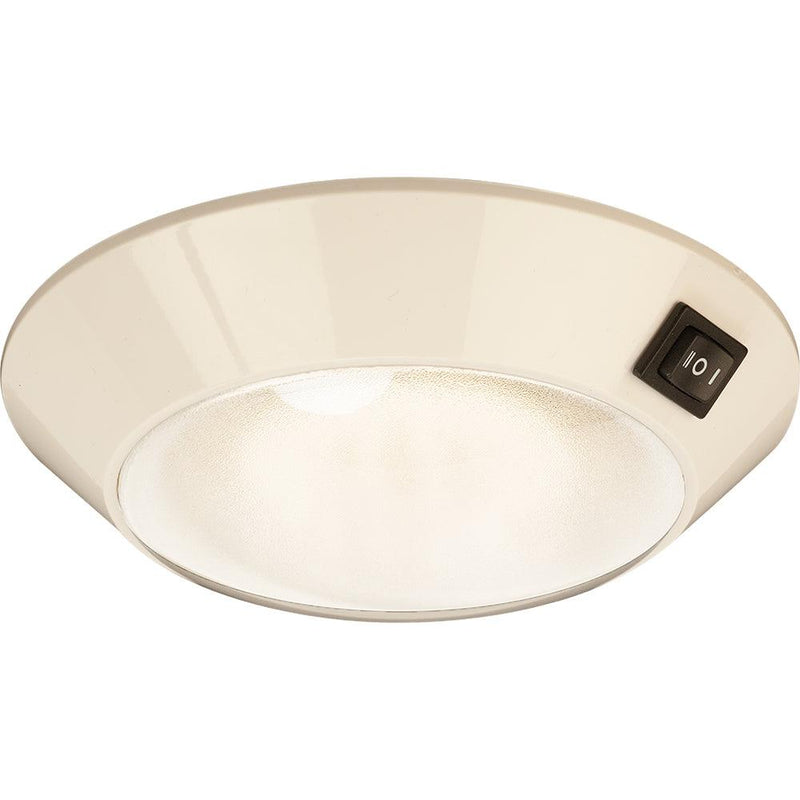 Sea-Dog White Plastic LED Dome Light 4" Day/Night - Clear/Red Bulb [401757-1] - Wholesaler Elite LLC