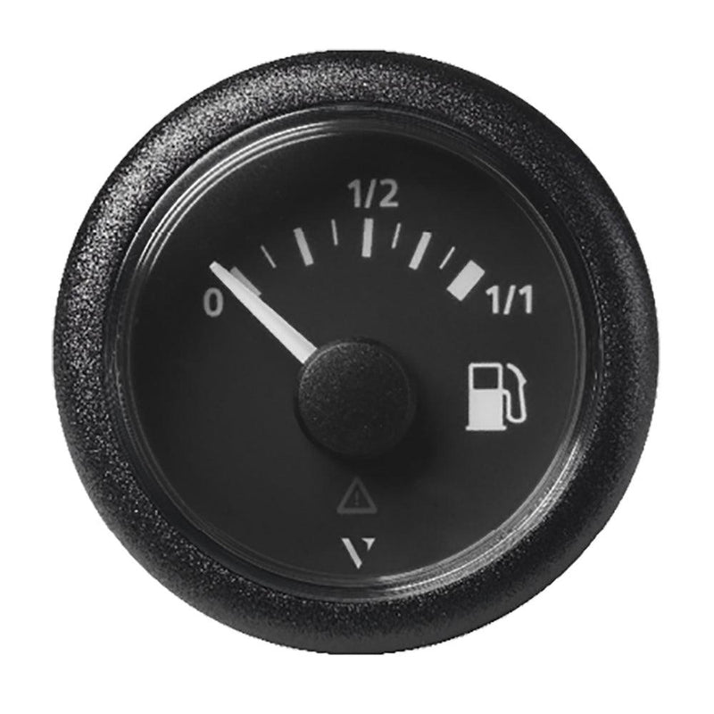 Veratron 52mm (2-1/16") ViewLine Fuel Tank Level Gauge - 0 to 1/1 - Black Dial Round Bezel [A2C59514079] - Wholesaler Elite LLC