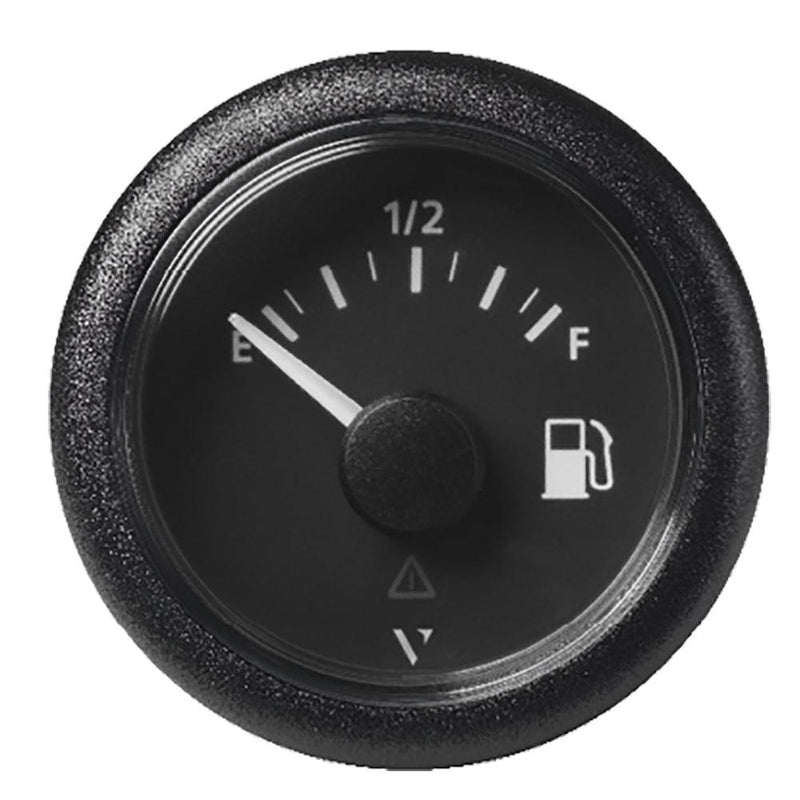 Veratron 52MM (2-1/16") ViewLine Fuel Level Gauge Empty/Full - 240-33.5 OHM - Black Dial Round Bezel [A2C59514094] - Wholesaler Elite LLC