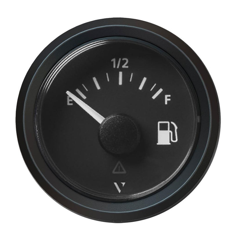 Veratron 52MM (2-1/16") ViewLine Fuel Level Gauge Empty/Full - 240 to 33.5 OHM - Black Dial Triangular Bezel [A2C59514096] - Wholesaler Elite LLC