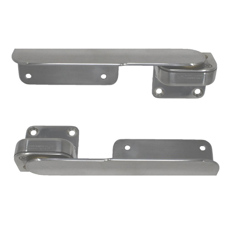 TACO Command Ratchet Hinges 9-3/8" Polished 316 Stainless Steel - Pair [H25-0016] - Wholesaler Elite LLC