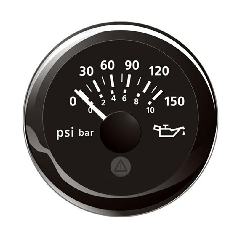 Veratron 52MM (2-1/16") ViewLine Oil Pressure Indicator 0 to 150 PSI - Black Dial Round Bezel [A2C59514118] - Wholesaler Elite LLC