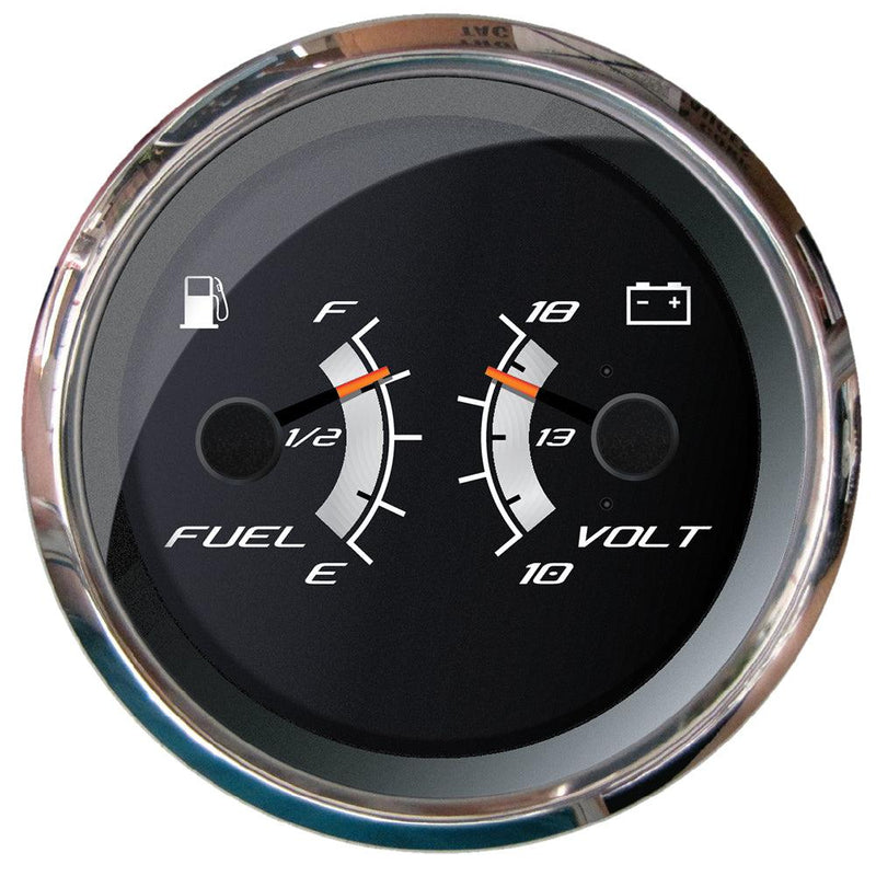 Faria Platinum 4" Multi-Function - Fuel Level Voltmeter [22013] - Wholesaler Elite LLC