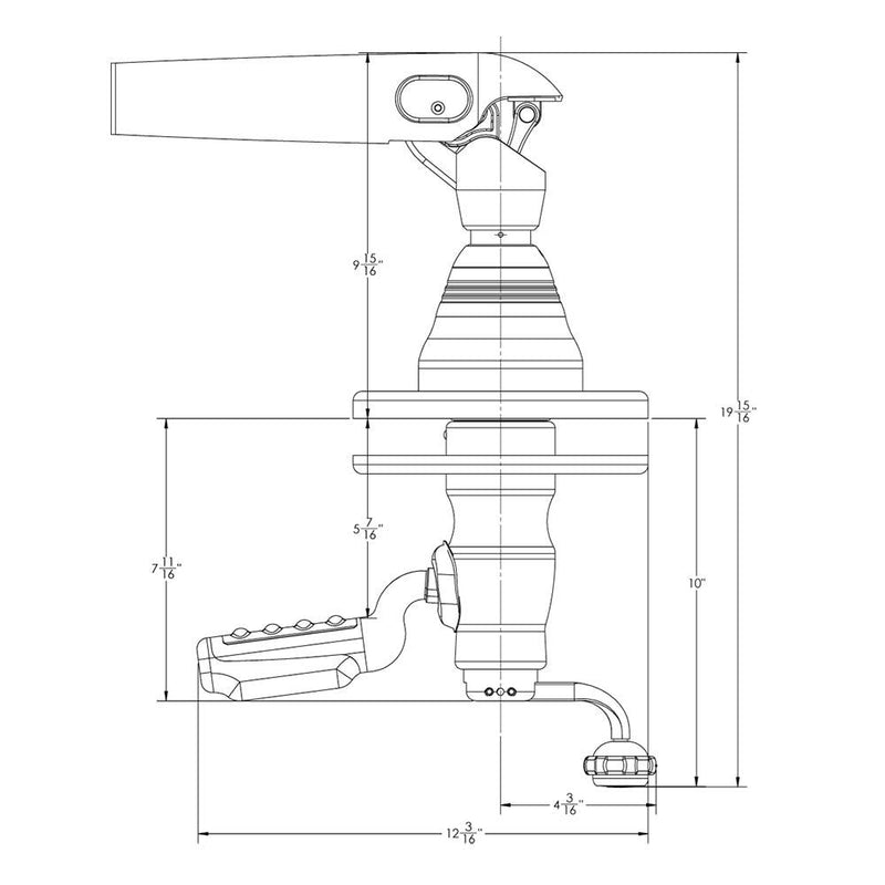 TACO GS-500 Grand Slam Outrigger Mounts *Only Accepts CF-HD Poles [GS-500] - Wholesaler Elite LLC