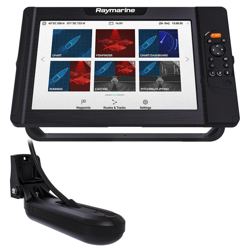 Raymarine Element 12 HV Combo w/HV-100 Transom Mount Transducer Lighthouse North America Chart [E70536-05-102] - Wholesaler Elite LLC