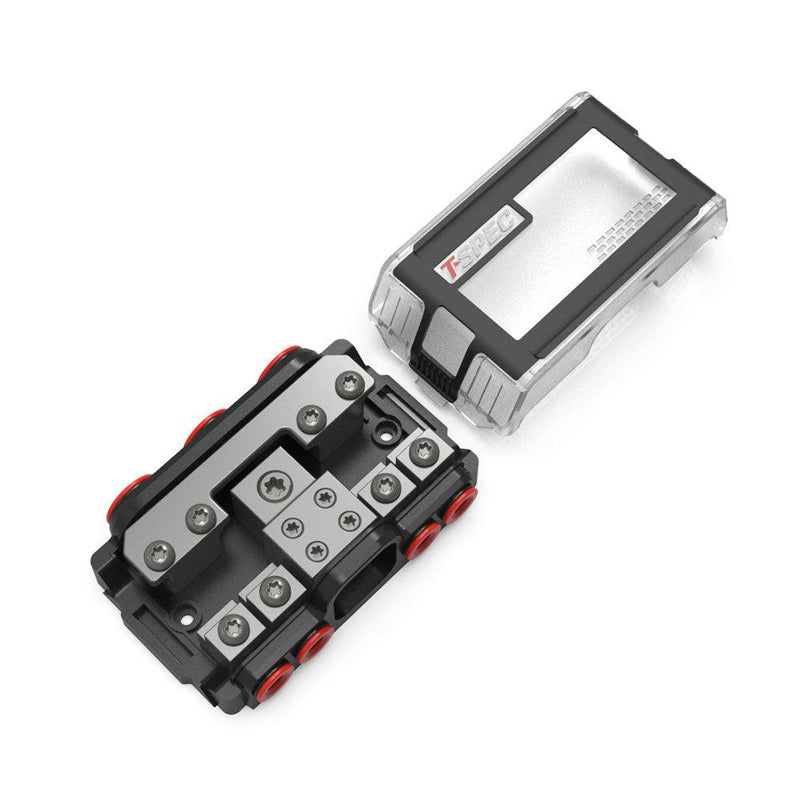 T-Spec VPNB4 MANL 4 Position All-In-One Distribution Block w/Cover [VPNB4] - Wholesaler Elite LLC