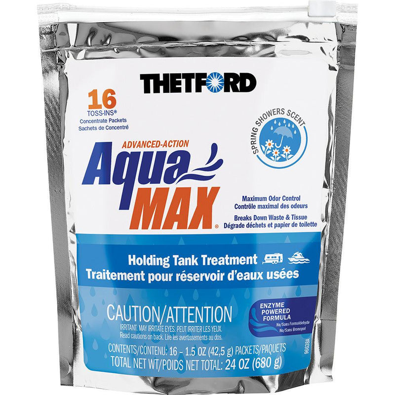 Thetford AquaMax Holding Tank Treatment - 16 Toss-Ins - Spring Shower Scent [96631] - Wholesaler Elite LLC