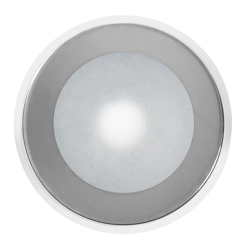 Shadow-Caster DLX Series Down Light - White Housing - RGB - Chrome Bezel [SCM-DLX-CC-CHR-WH] - Wholesaler Elite LLC