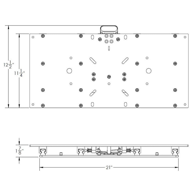 TACO 11-1/8" x 24" Manual Seat Slide [M20-2411] - Wholesaler Elite LLC