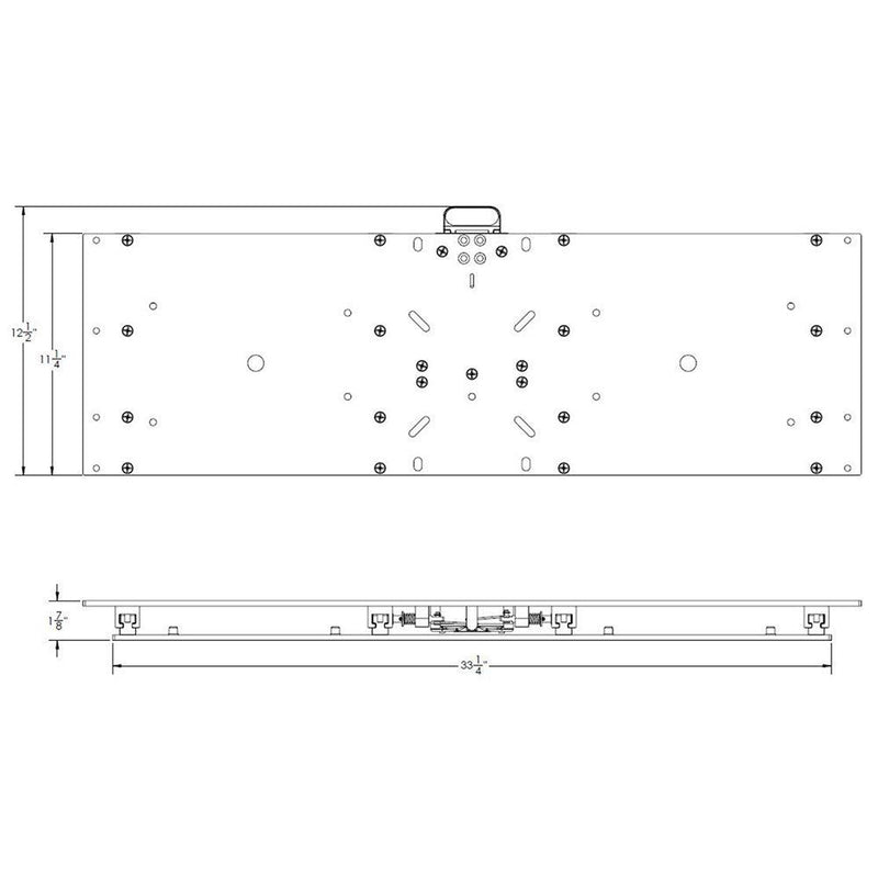 TACO 11-1/8" x 36" Manual Seat Slide [M20-3611] - Wholesaler Elite LLC