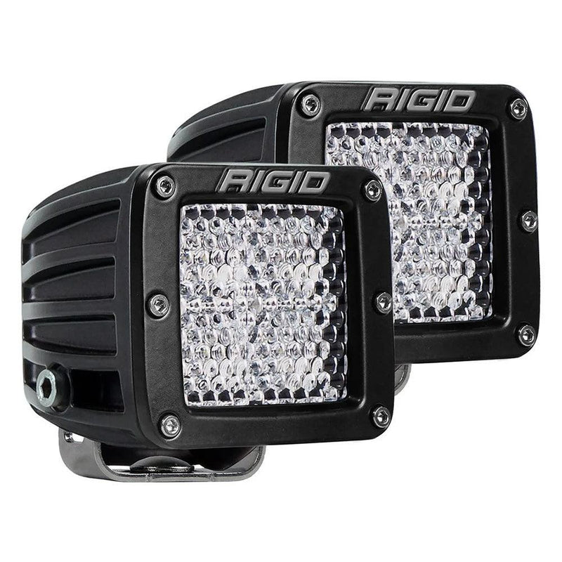 RIGID Industries D-Series PRO Flood Diffused Surface Mount Black Light - Pair [202513] - Wholesaler Elite LLC