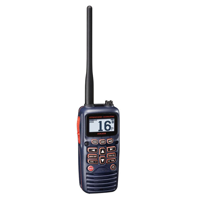 Standard Horizon HX320 Handheld VHF 6W, Bluetooth, USB Charge [HX320] - Wholesaler Elite LLC