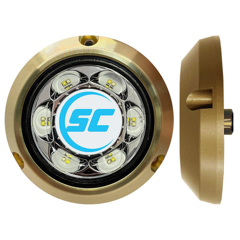 Shadow-Caster SC3 Series Blue/White Bronze Surface Mount Underwater Light [SC3-BW-BZSM] - Wholesaler Elite LLC