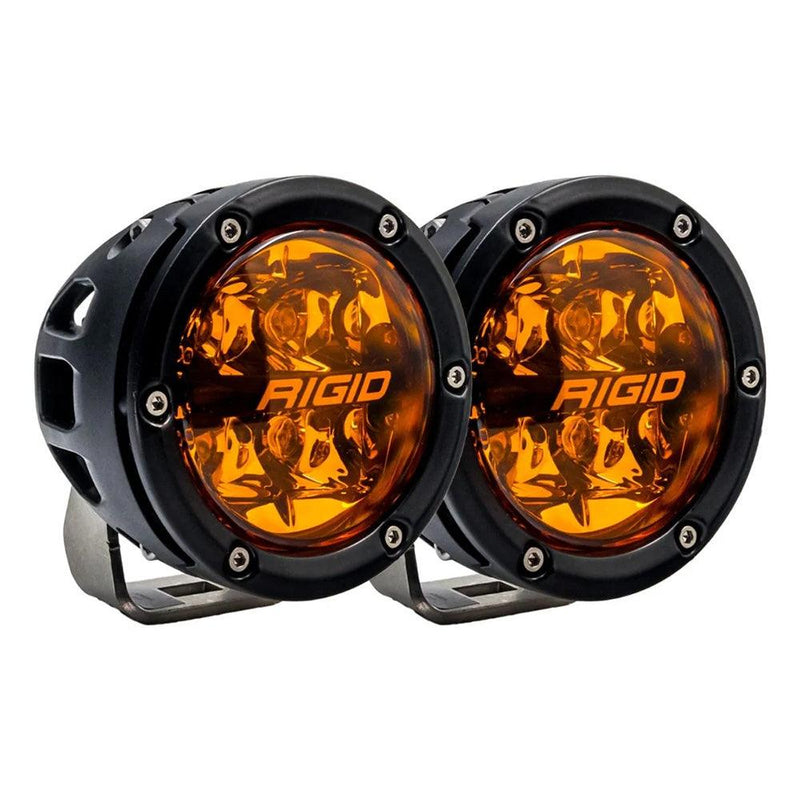 RIGID Industries 360 Series 4" Spot w/Amber Pro Lens - Pair [36123] - Wholesaler Elite LLC